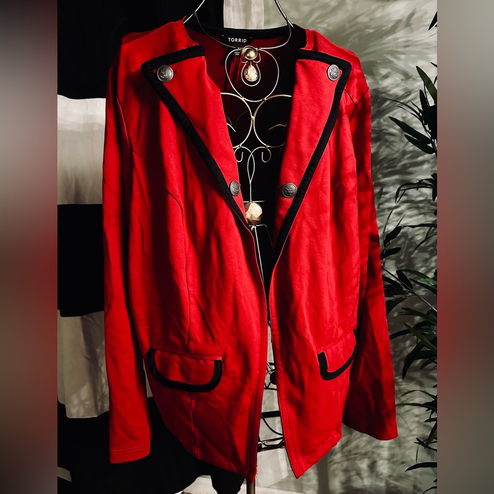 Torrid Red Captain Womens Blazer